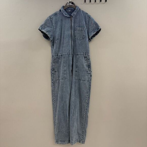 Splendid Erika Denim Jumpsuit size XL 💛 - Picture 6 of 13